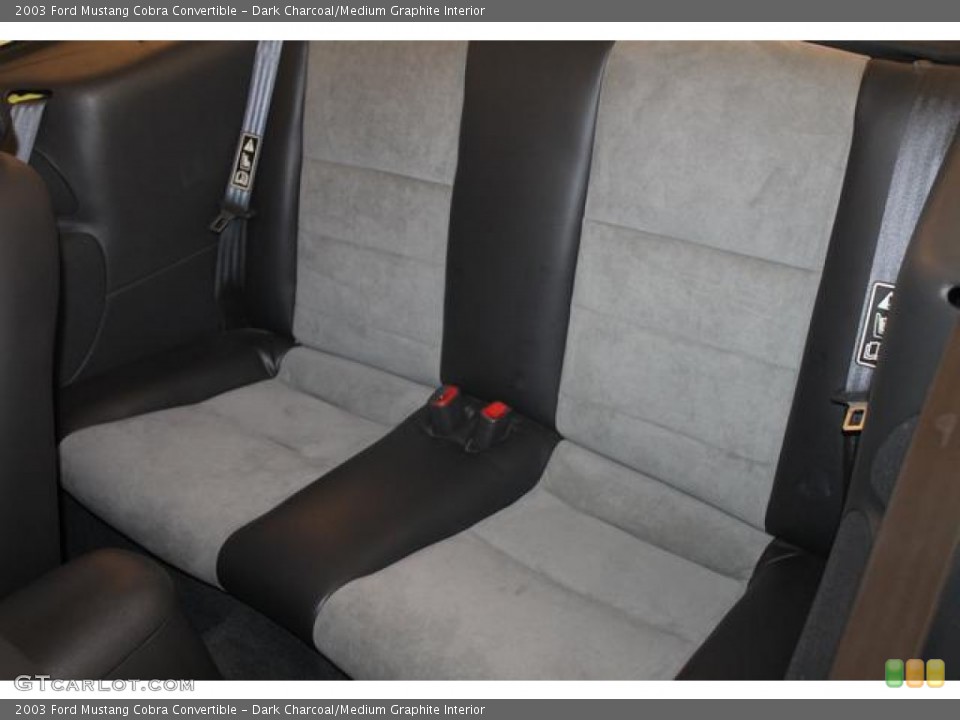 Dark Charcoal/Medium Graphite Interior Photo for the 2003 Ford Mustang Cobra Convertible #67700161