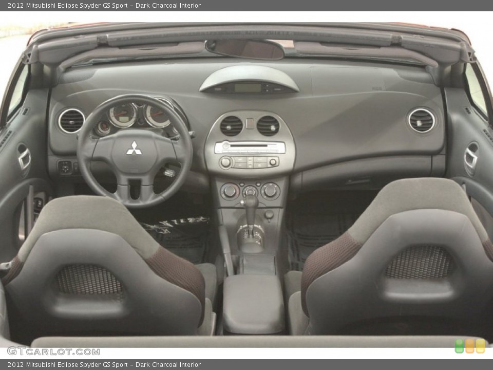 Dark Charcoal Interior Dashboard for the 2012 Mitsubishi Eclipse Spyder GS Sport #67704010
