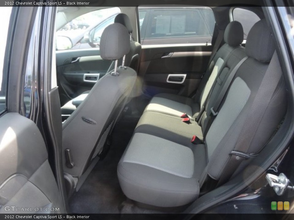 Black Interior Rear Seat for the 2012 Chevrolet Captiva Sport LS #67706452