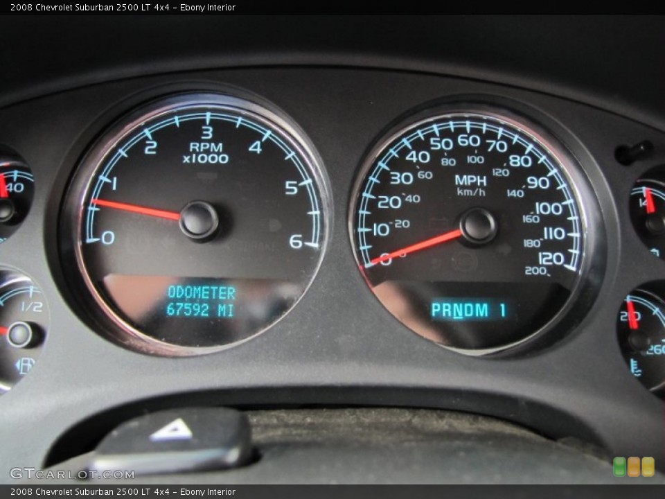 Ebony Interior Gauges for the 2008 Chevrolet Suburban 2500 LT 4x4 #67709287