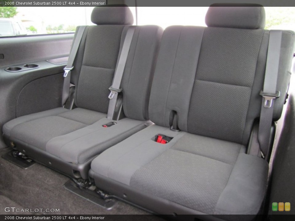Ebony Interior Rear Seat for the 2008 Chevrolet Suburban 2500 LT 4x4 #67709440