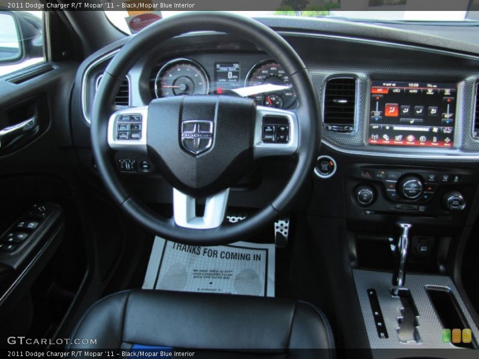 Black/Mopar Blue Interior Dashboard for the 2011 Dodge Charger R/T Mopar '11 #67710115