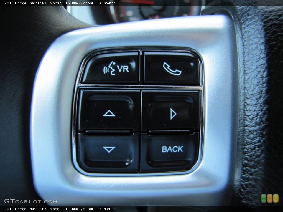 Black/Mopar Blue Interior Controls for the 2011 Dodge Charger R/T Mopar '11 #67710130
