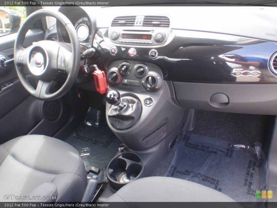 Tessuto Grigio/Nero (Grey/Black) Interior Dashboard for the 2012 Fiat 500 Pop #67710137