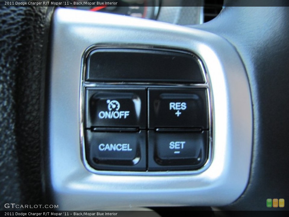 Black/Mopar Blue Interior Controls for the 2011 Dodge Charger R/T Mopar '11 #67710138