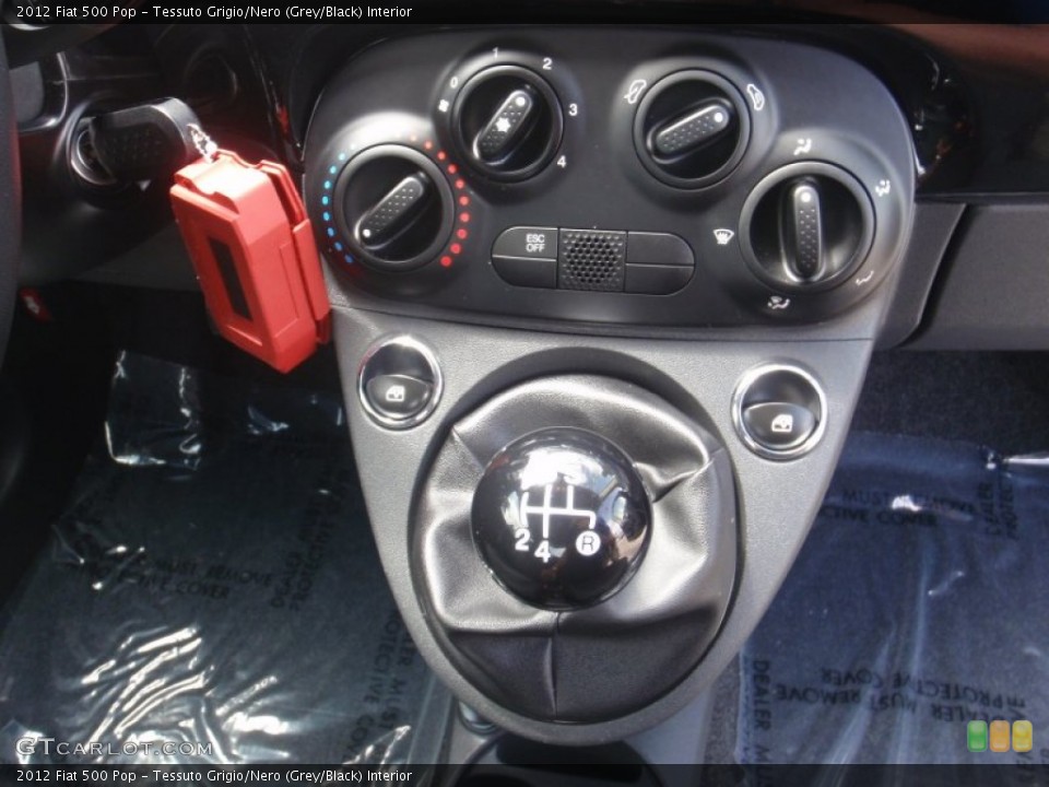 Tessuto Grigio/Nero (Grey/Black) Interior Transmission for the 2012 Fiat 500 Pop #67710148