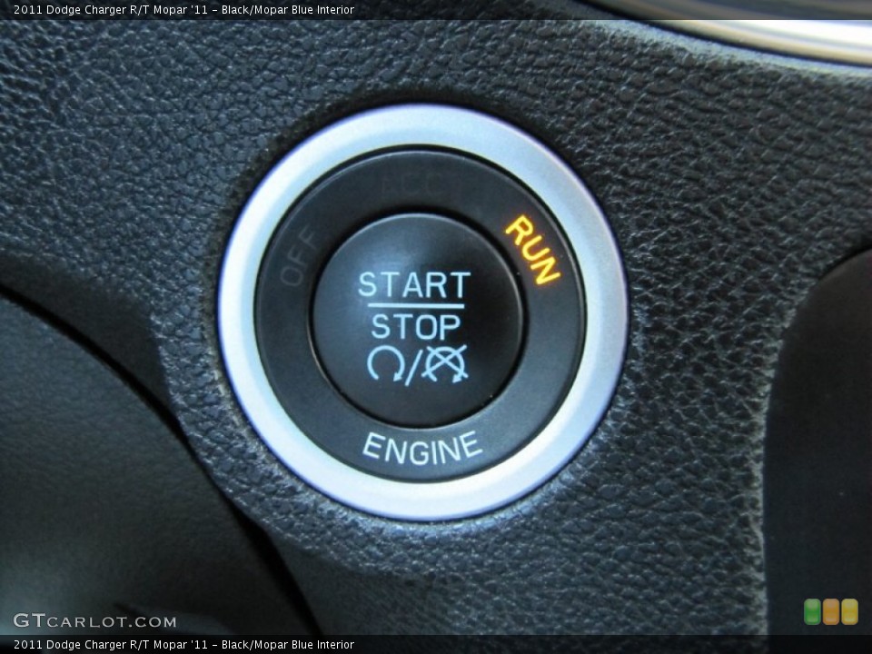 Black/Mopar Blue Interior Controls for the 2011 Dodge Charger R/T Mopar '11 #67710163