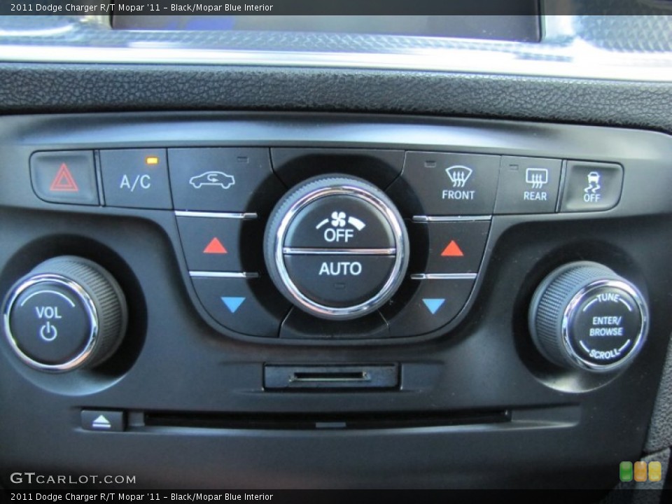 Black/Mopar Blue Interior Controls for the 2011 Dodge Charger R/T Mopar '11 #67710208