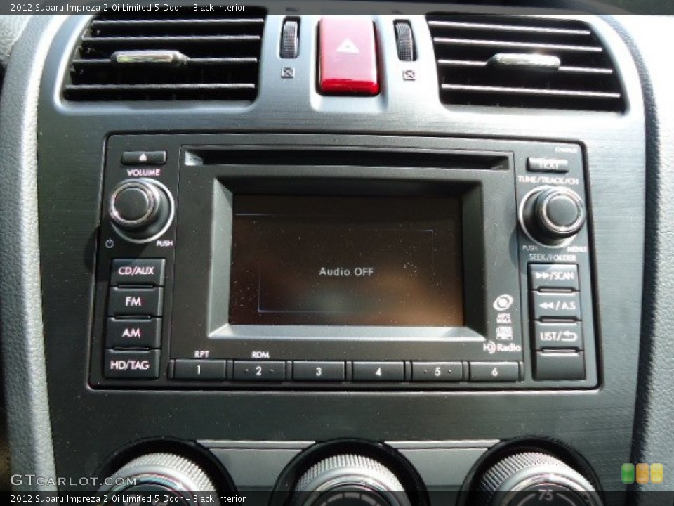 Black Interior Navigation for the 2012 Subaru Impreza 2.0i Limited 5 Door #67710505