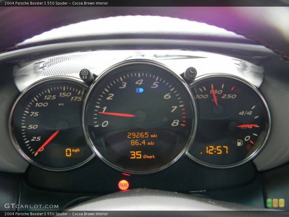 Cocoa Brown Interior Gauges for the 2004 Porsche Boxster S 550 Spyder #67712149