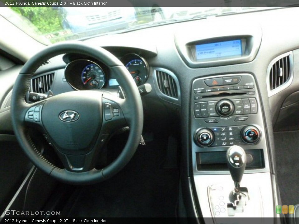 Black Cloth Interior Dashboard for the 2012 Hyundai Genesis Coupe 2.0T #67717136