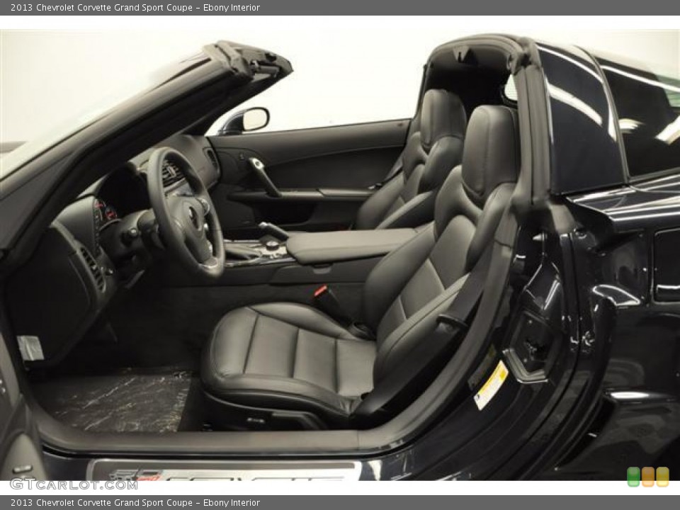 Ebony Interior Prime Interior for the 2013 Chevrolet Corvette Grand Sport Coupe #67718229