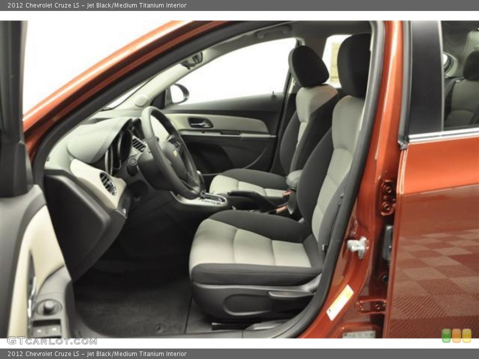 Jet Black/Medium Titanium Interior Front Seat for the 2012 Chevrolet Cruze LS #67718441