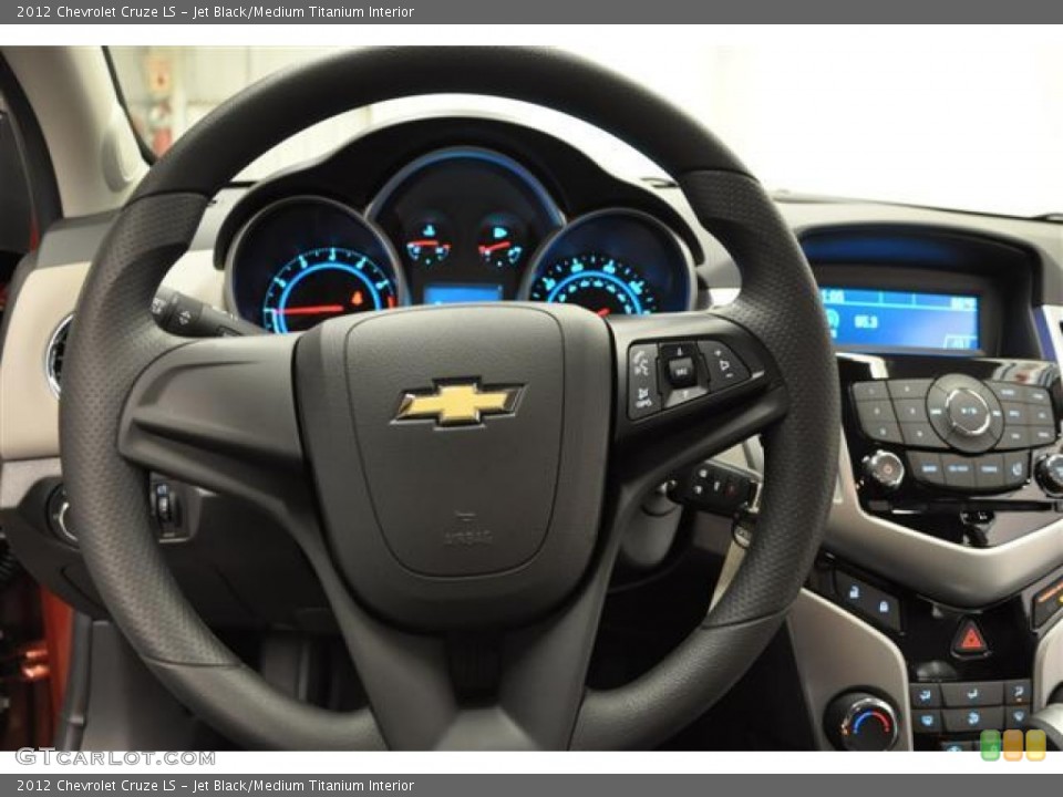 Jet Black/Medium Titanium Interior Steering Wheel for the 2012 Chevrolet Cruze LS #67718483