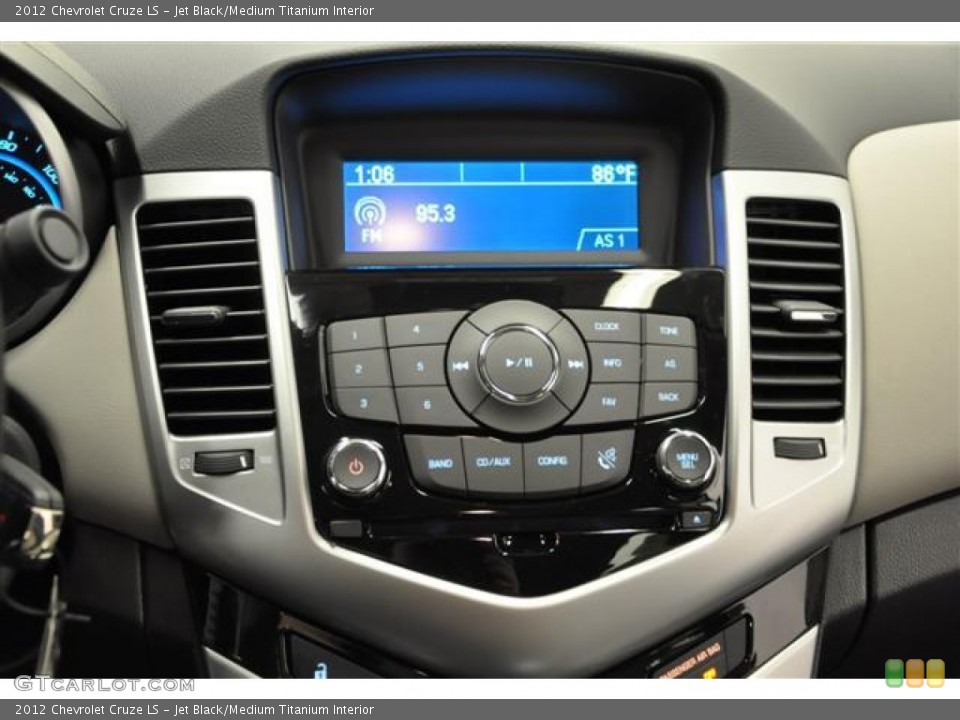 Jet Black/Medium Titanium Interior Controls for the 2012 Chevrolet Cruze LS #67718519