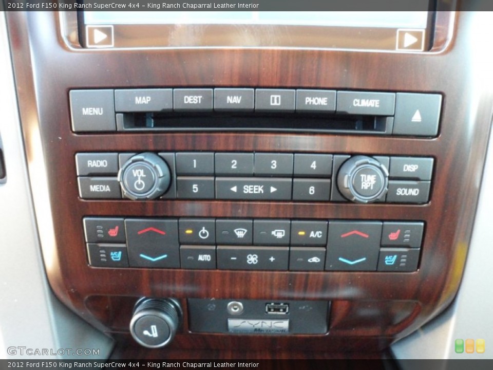 King Ranch Chaparral Leather Interior Controls for the 2012 Ford F150 King Ranch SuperCrew 4x4 #67720826