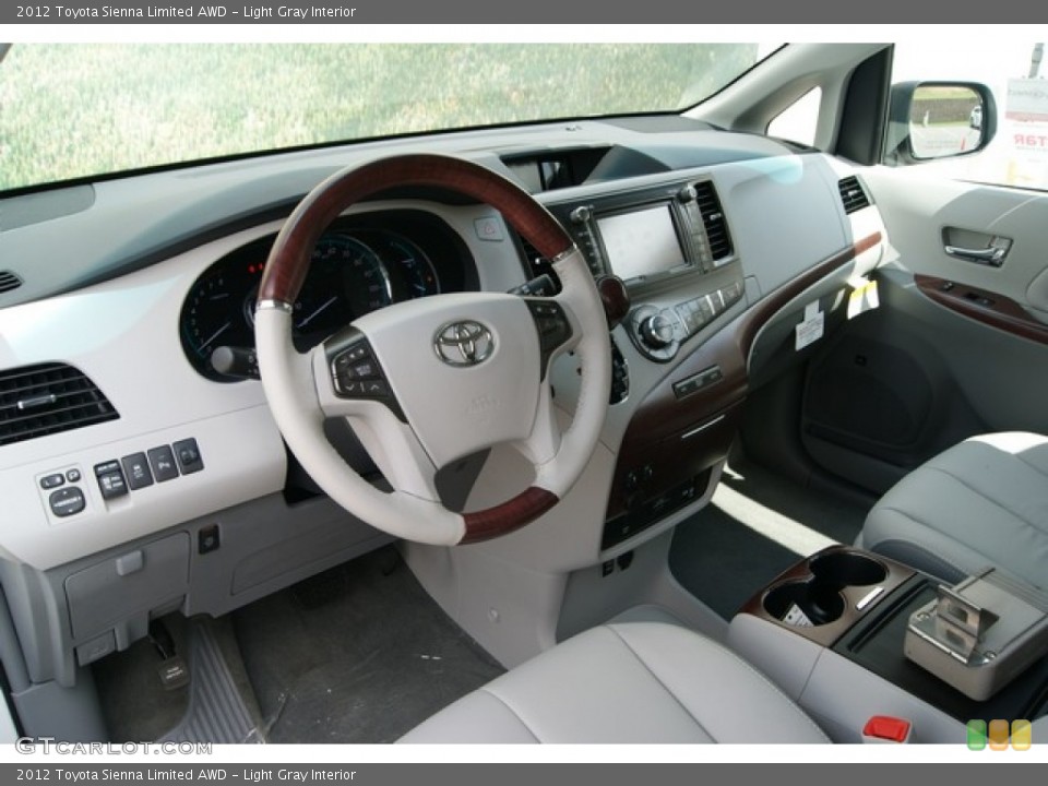 Light Gray Interior Prime Interior for the 2012 Toyota Sienna Limited AWD #67721987