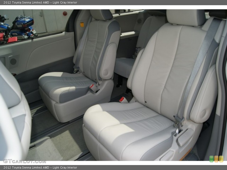 Light Gray Interior Rear Seat for the 2012 Toyota Sienna Limited AWD #67721999