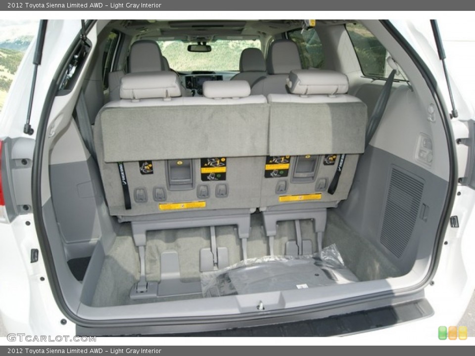 Light Gray Interior Trunk for the 2012 Toyota Sienna Limited AWD #67722014