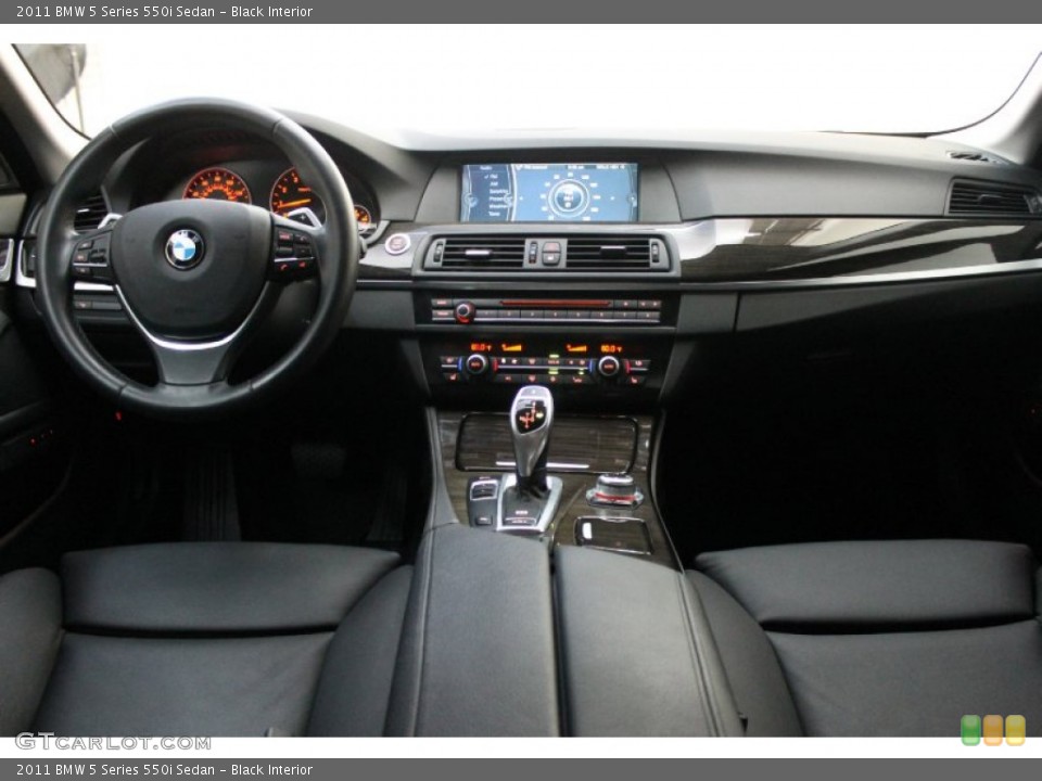 Black Interior Dashboard for the 2011 BMW 5 Series 550i Sedan #67724828