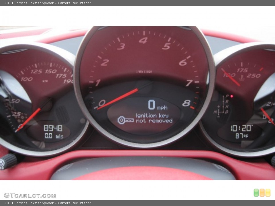 Carrera Red Interior Gauges for the 2011 Porsche Boxster Spyder #67731170