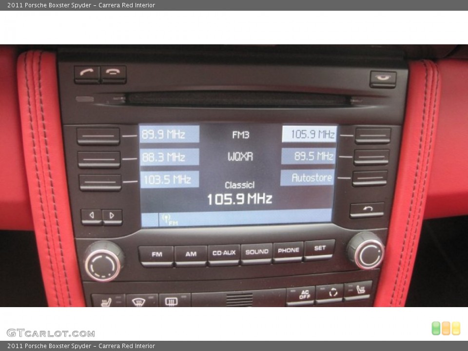 Carrera Red Interior Audio System for the 2011 Porsche Boxster Spyder #67731182