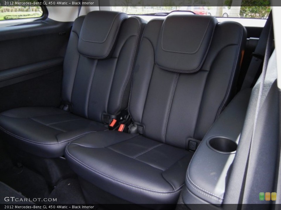 Black Interior Rear Seat for the 2012 Mercedes-Benz GL 450 4Matic #67733441