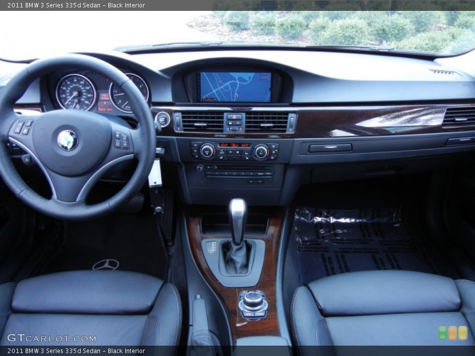 Black Interior Dashboard for the 2011 BMW 3 Series 335d Sedan #67733982