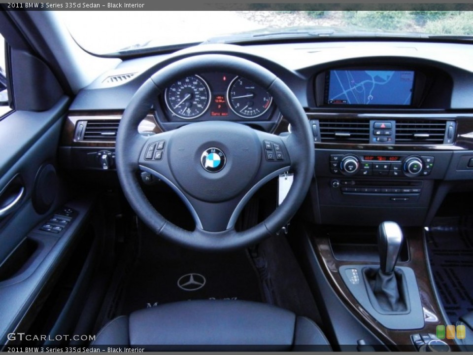 Black Interior Steering Wheel for the 2011 BMW 3 Series 335d Sedan #67733987