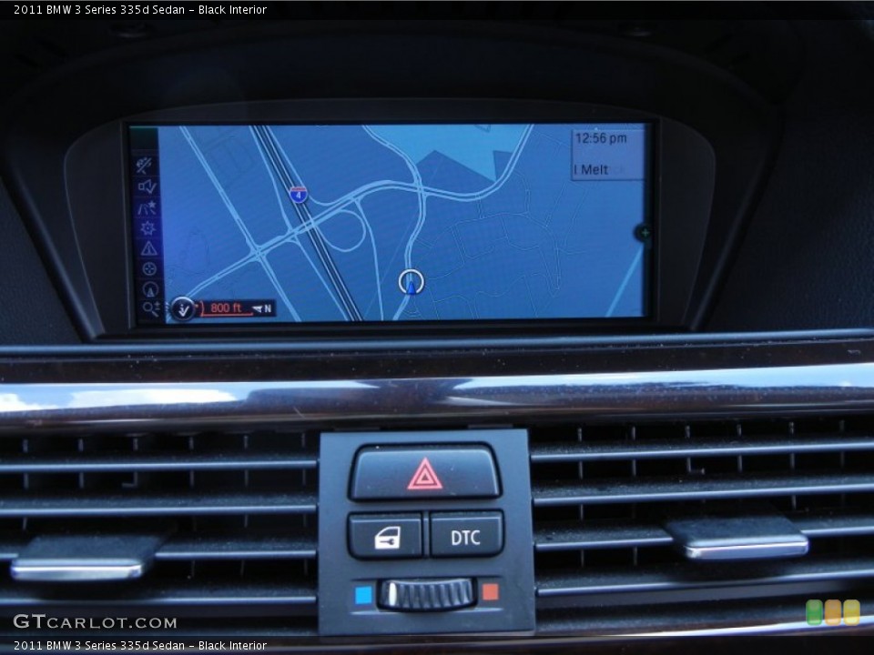 Black Interior Navigation for the 2011 BMW 3 Series 335d Sedan #67734002