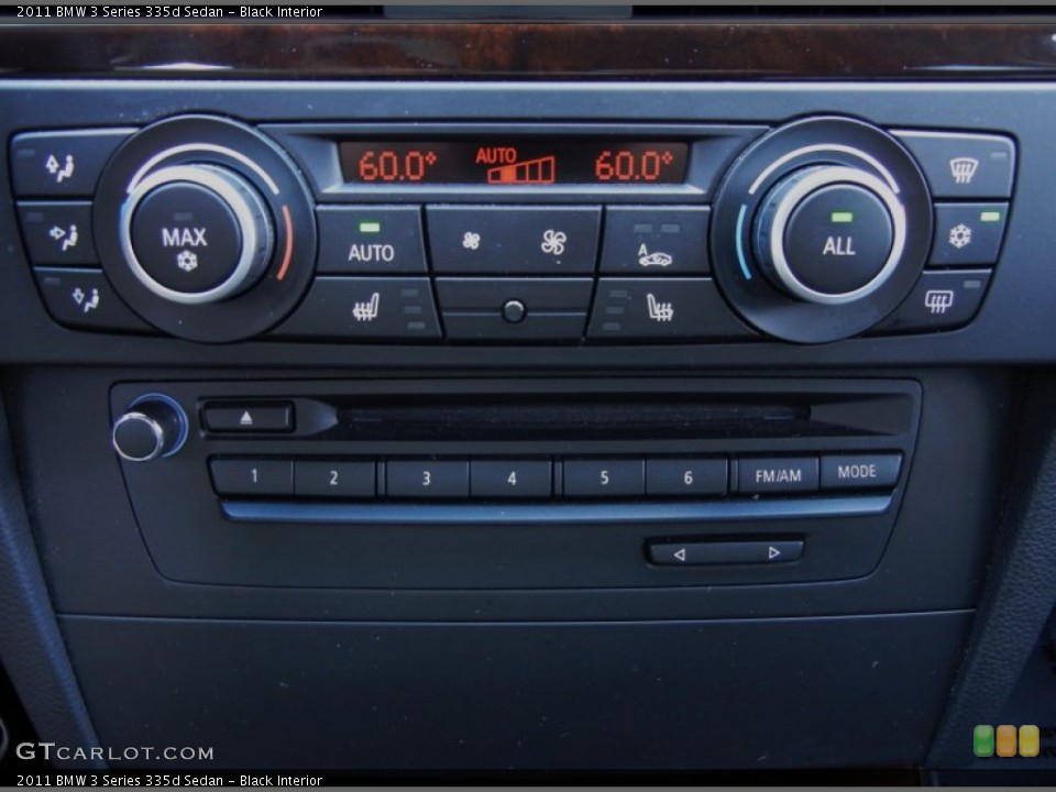 Black Interior Controls for the 2011 BMW 3 Series 335d Sedan #67734008