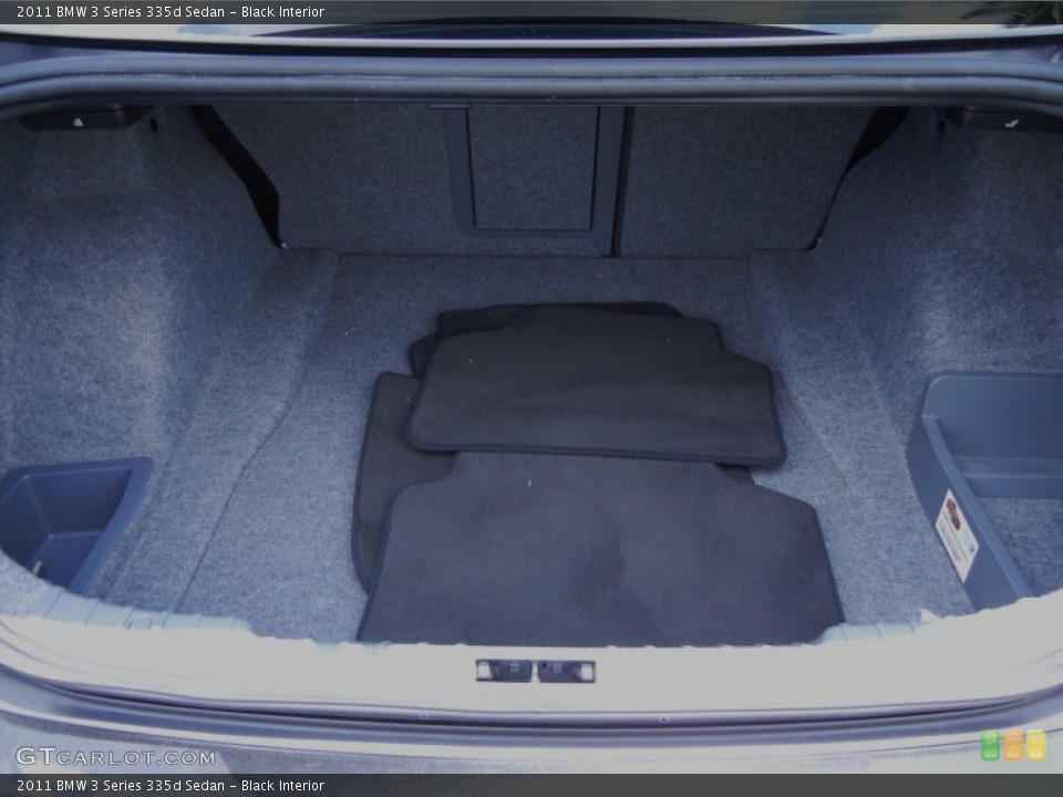 Black Interior Trunk for the 2011 BMW 3 Series 335d Sedan #67734029