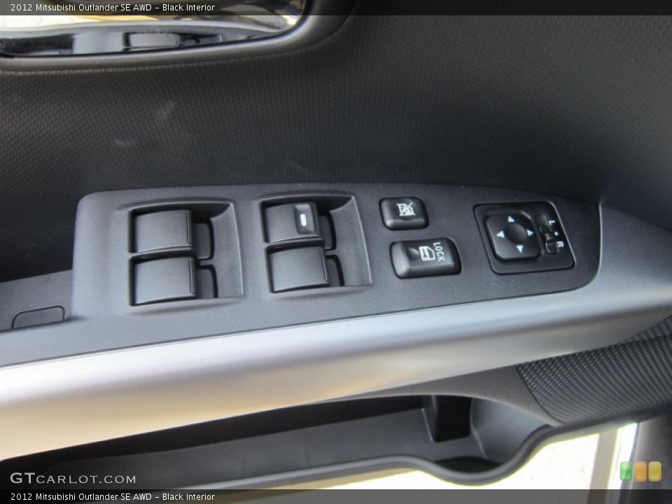 Black Interior Controls for the 2012 Mitsubishi Outlander SE AWD #67734644