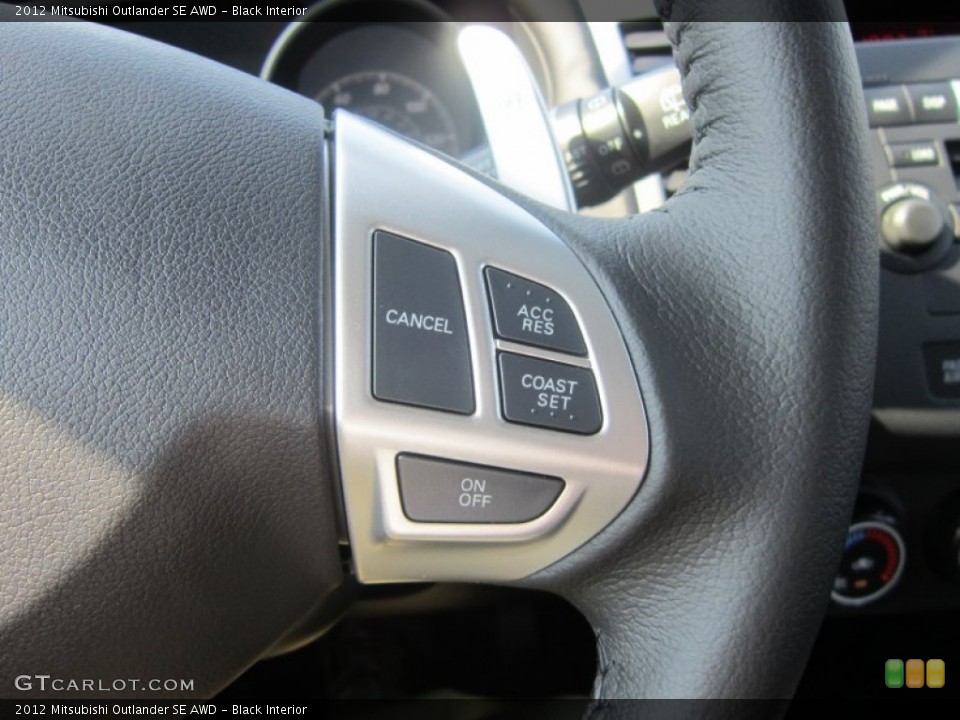 Black Interior Controls for the 2012 Mitsubishi Outlander SE AWD #67734653