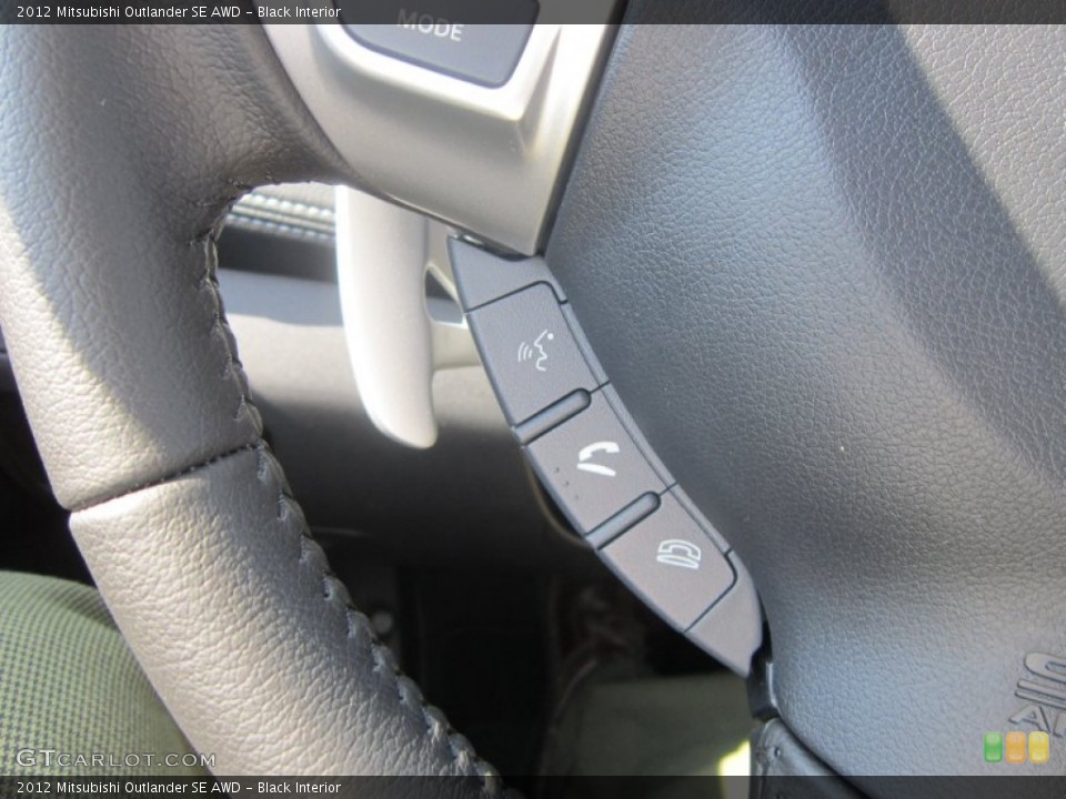 Black Interior Controls for the 2012 Mitsubishi Outlander SE AWD #67734659