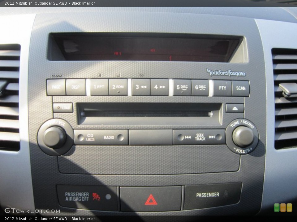 Black Interior Audio System for the 2012 Mitsubishi Outlander SE AWD #67734662