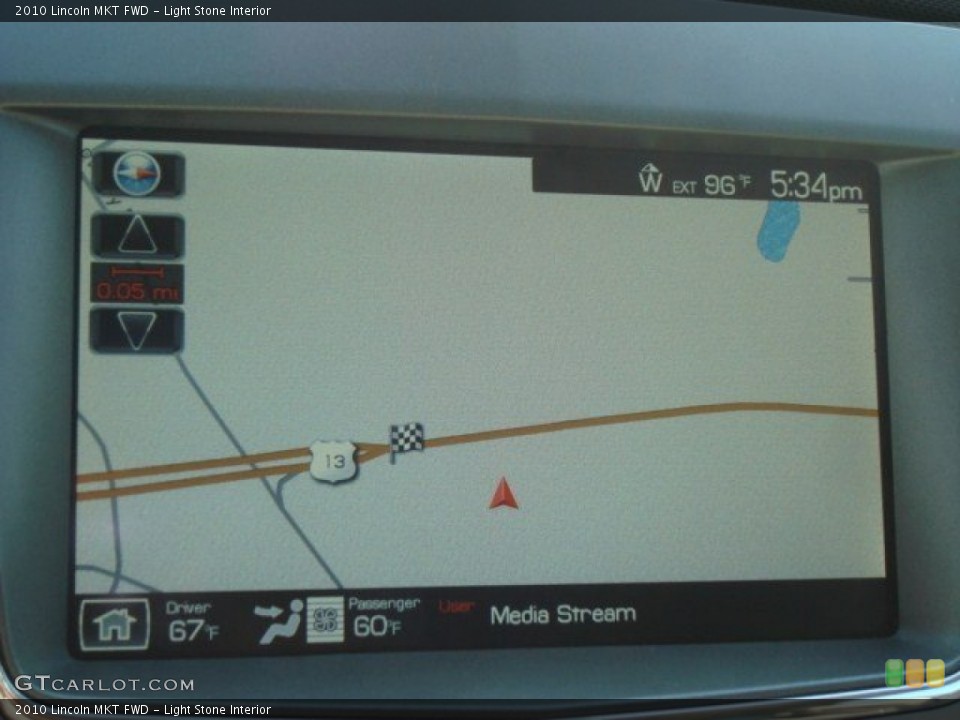 Light Stone Interior Navigation for the 2010 Lincoln MKT FWD #67735127