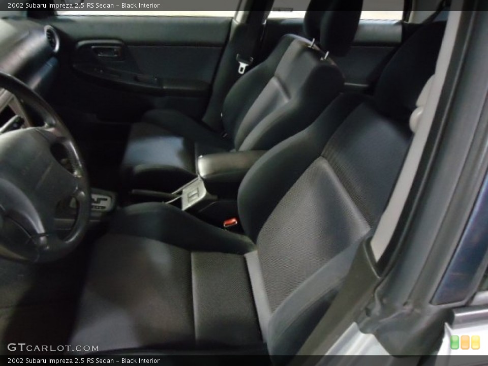 Black Interior Front Seat for the 2002 Subaru Impreza 2.5 RS Sedan #67735755