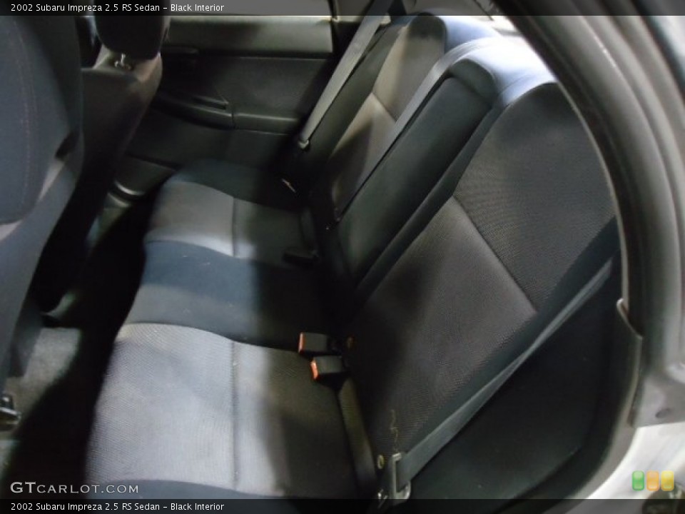 Black Interior Rear Seat for the 2002 Subaru Impreza 2.5 RS Sedan #67735762
