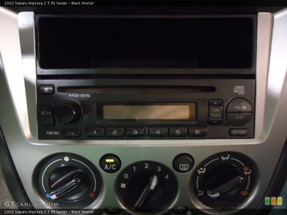 Black Interior Audio System for the 2002 Subaru Impreza 2.5 RS Sedan #67735810