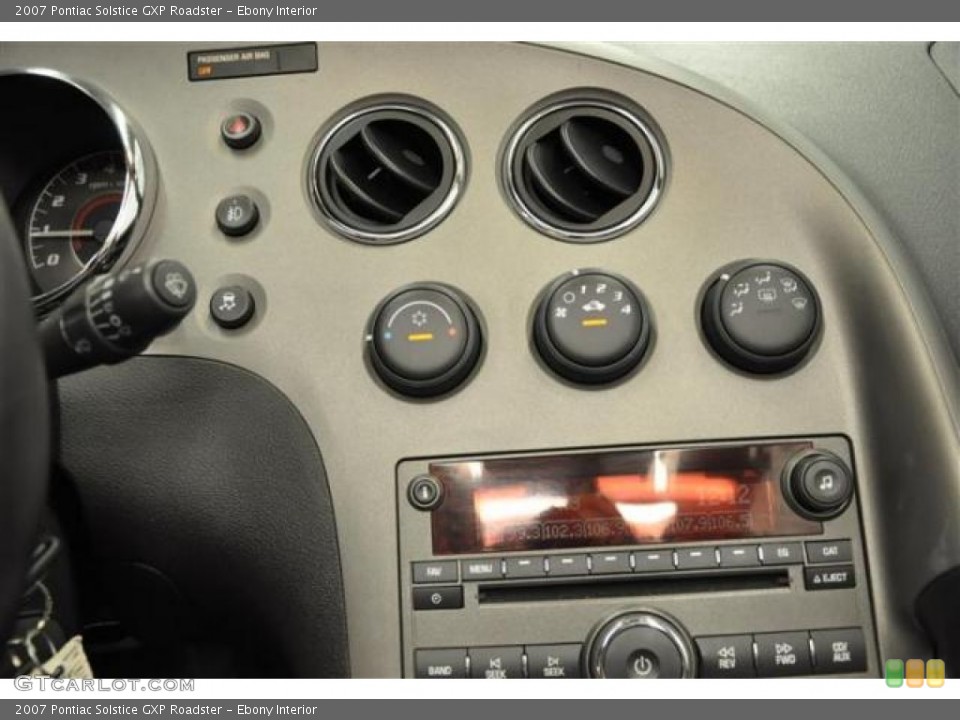 Ebony Interior Controls for the 2007 Pontiac Solstice GXP Roadster #67736819