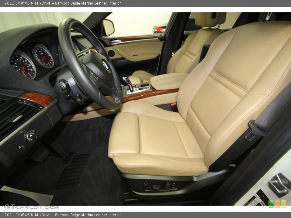 Bamboo Beige Merino Leather Interior Photo for the 2011 BMW X6 M M xDrive #67739219