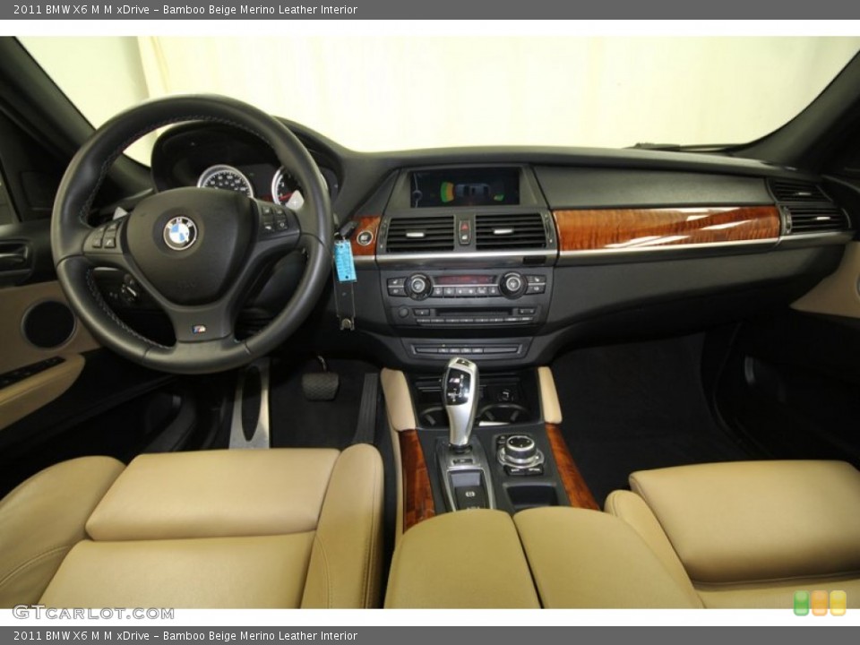 Bamboo Beige Merino Leather Interior Dashboard for the 2011 BMW X6 M M xDrive #67739222