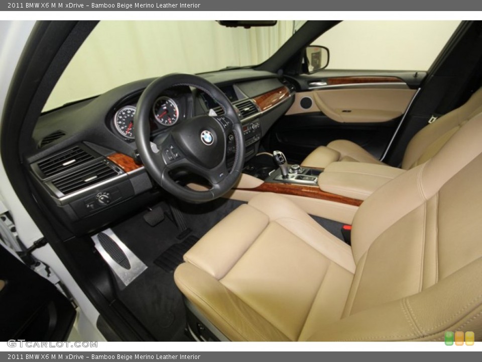Bamboo Beige Merino Leather 2011 BMW X6 M Interiors