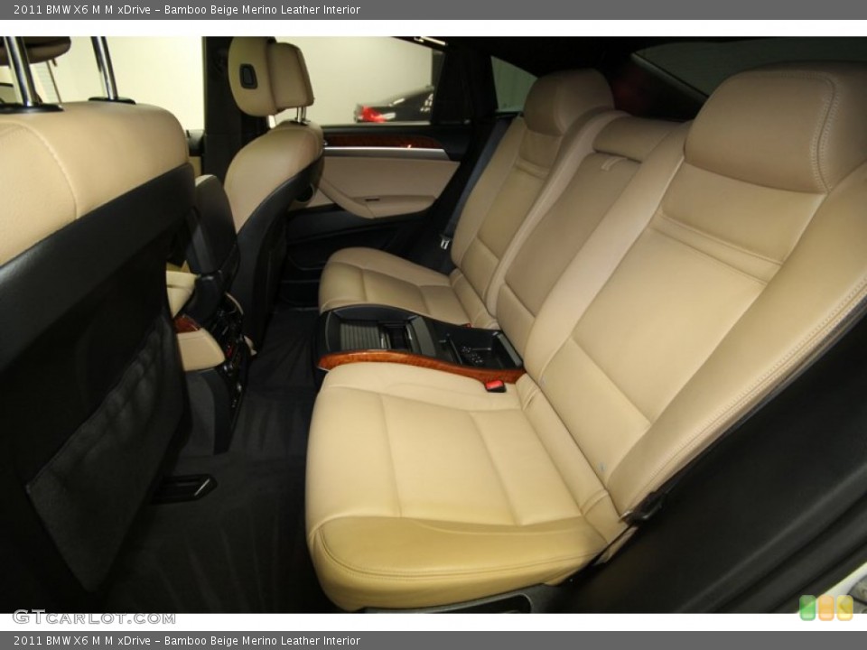 Bamboo Beige Merino Leather Interior Rear Seat for the 2011 BMW X6 M M xDrive #67739252