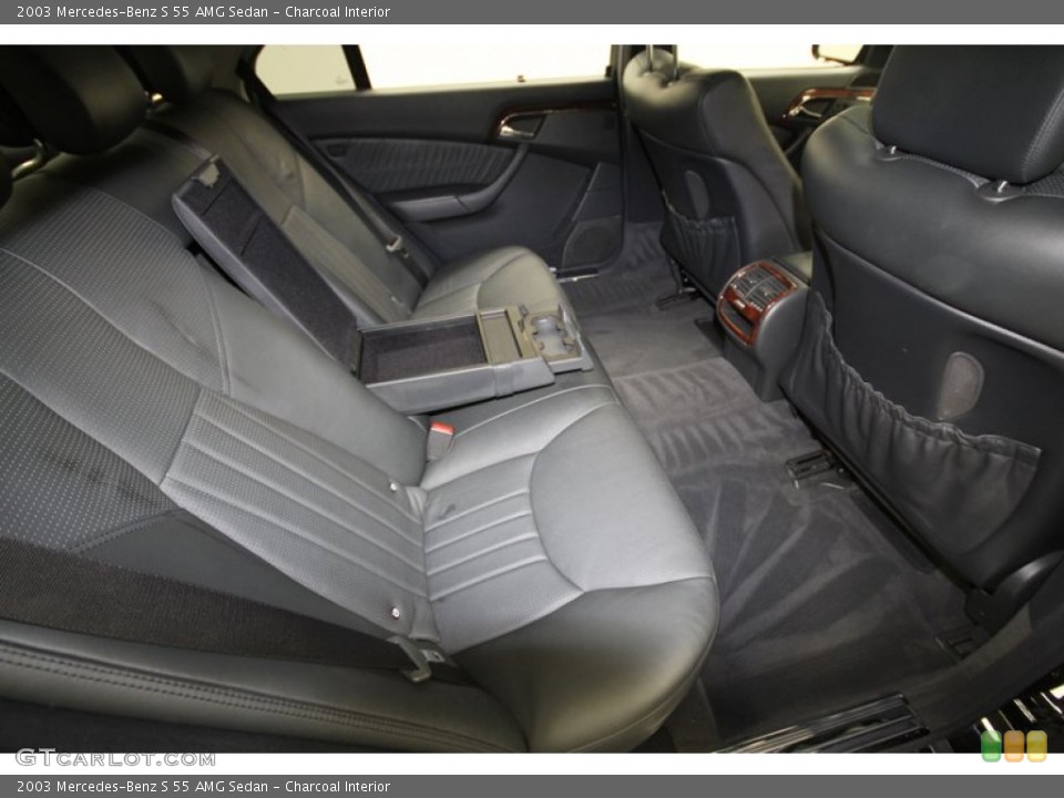 Charcoal Interior Rear Seat for the 2003 Mercedes-Benz S 55 AMG Sedan #67740494