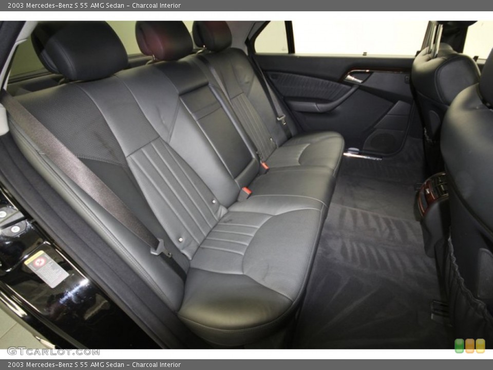 Charcoal Interior Rear Seat for the 2003 Mercedes-Benz S 55 AMG Sedan #67740506