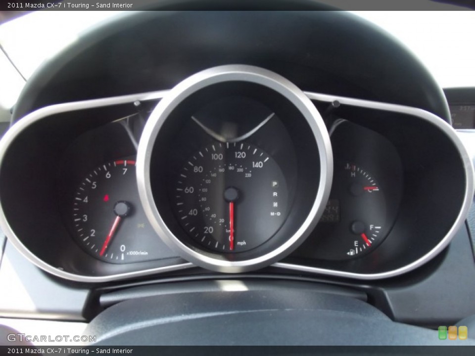 Sand Interior Gauges for the 2011 Mazda CX-7 i Touring #67741250