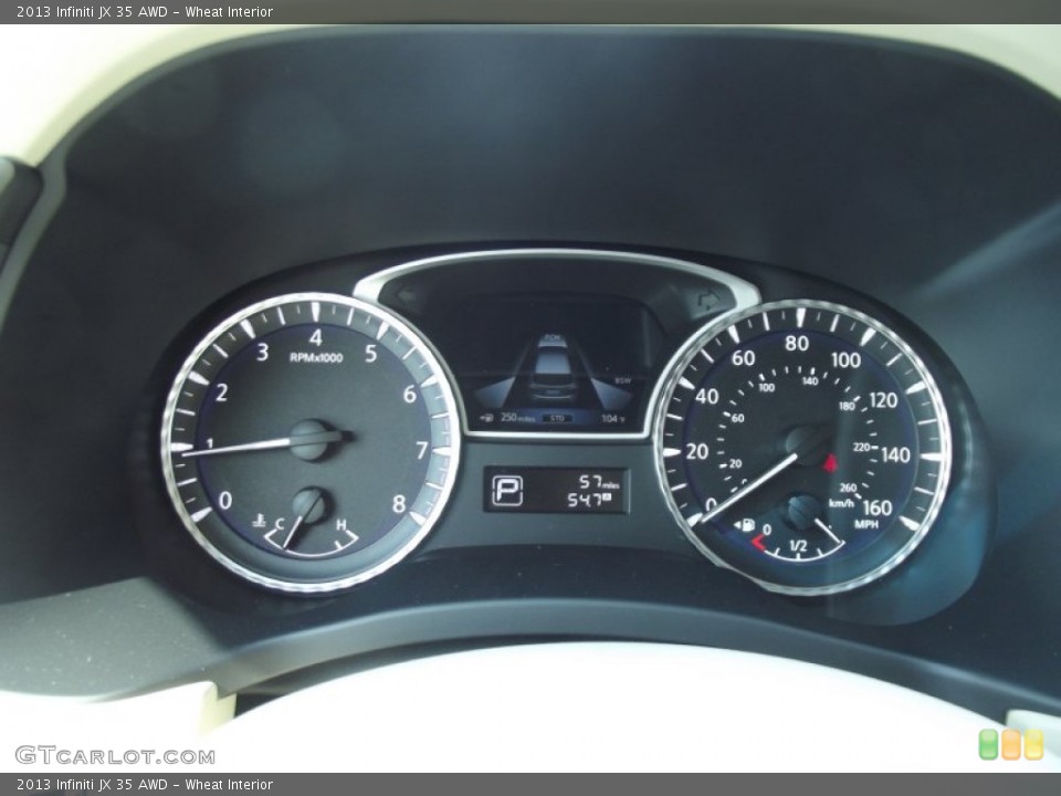 Wheat Interior Gauges for the 2013 Infiniti JX 35 AWD #67741352