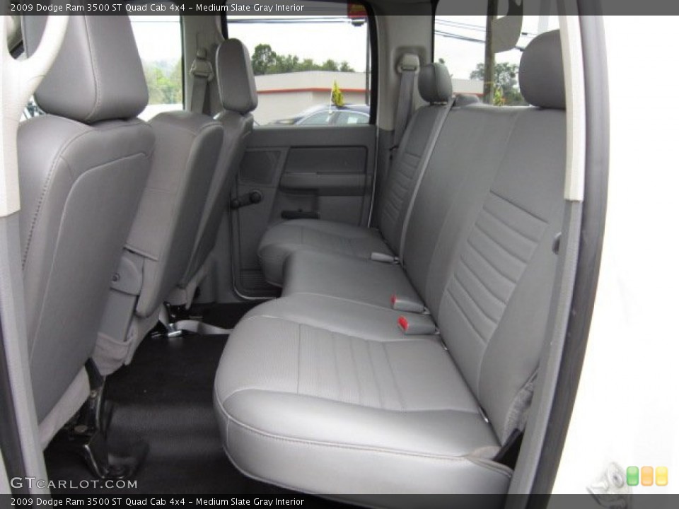 Medium Slate Gray Interior Rear Seat for the 2009 Dodge Ram 3500 ST Quad Cab 4x4 #67741511